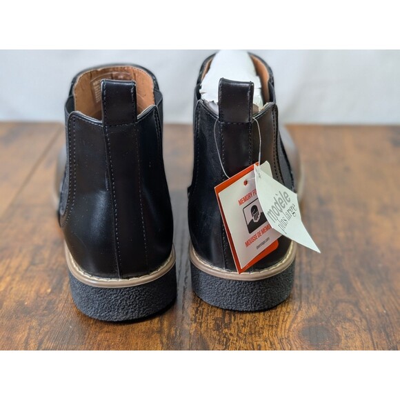 Men\'s Ankle Boots 8W Deer Stags Black/Black Vega Slip on Faux Casual/Dress NIB main image 4
